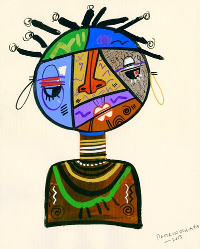 The Bold Face of Time, 2013 by Oglafa Ebitari Perrin